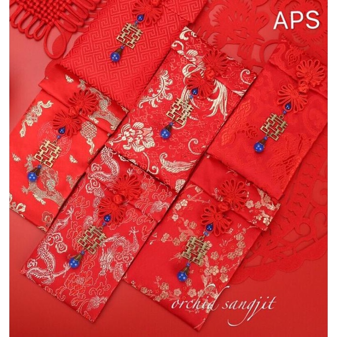 

AKSESORIS PERNIKAHAN ANGPAO KAIN SANGJIT LAMARAN UK 12X19 PERLENGKAPAN PESTA CRAFT