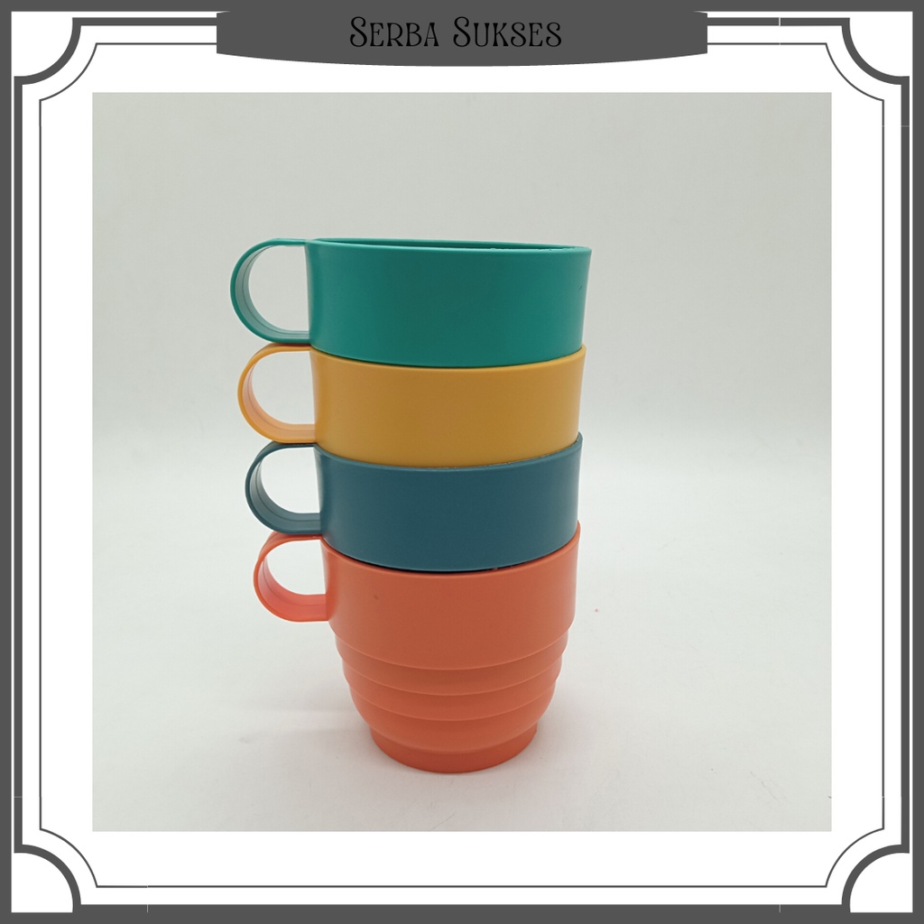 Gelas Plastik 4pcs Serbaguna/Gelas 4pcs Warna SD-69