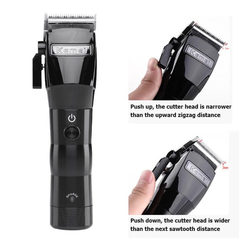 Alat Cukur Rambut Elektrik Clipper KEMEI KM-2850 Mesin Cukur Rambut LCD Indikator