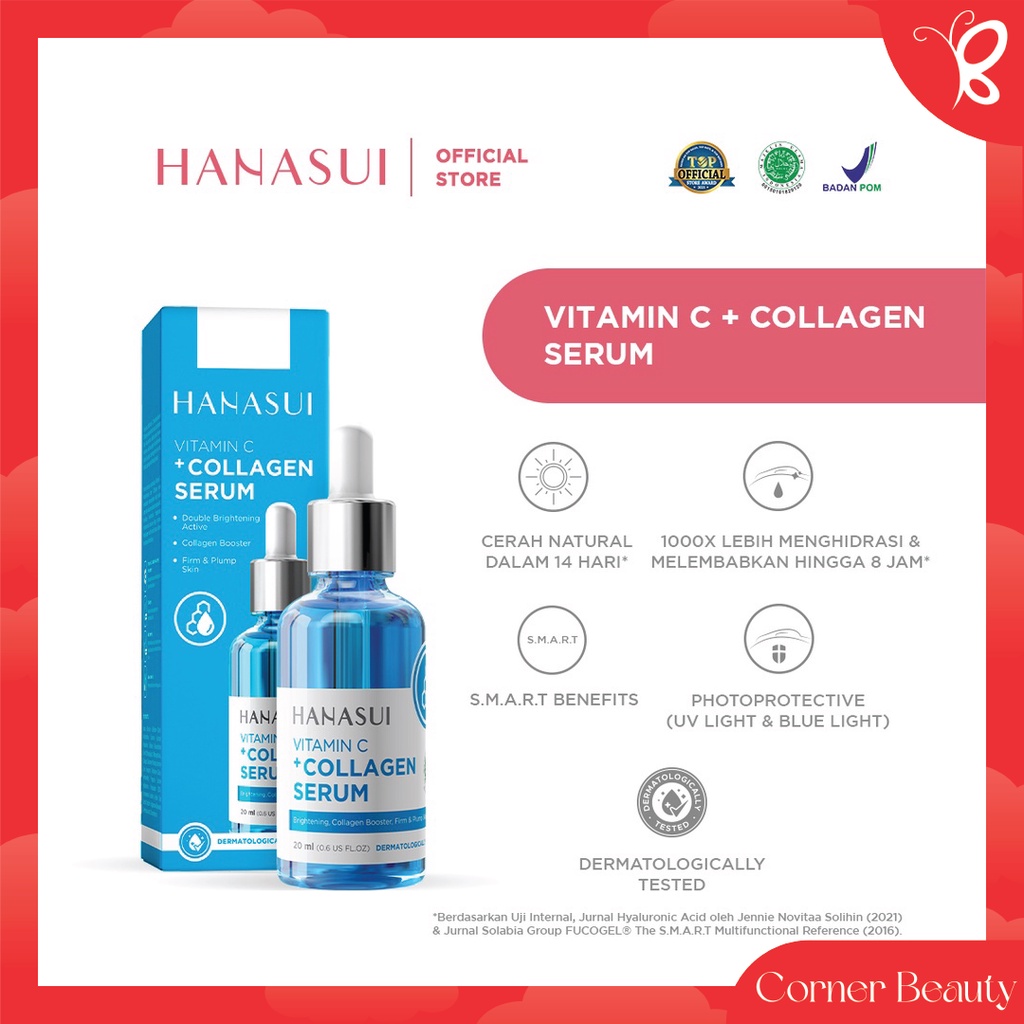        corner beauty        hanasui vitamin c   collagen serum new look   improved formula