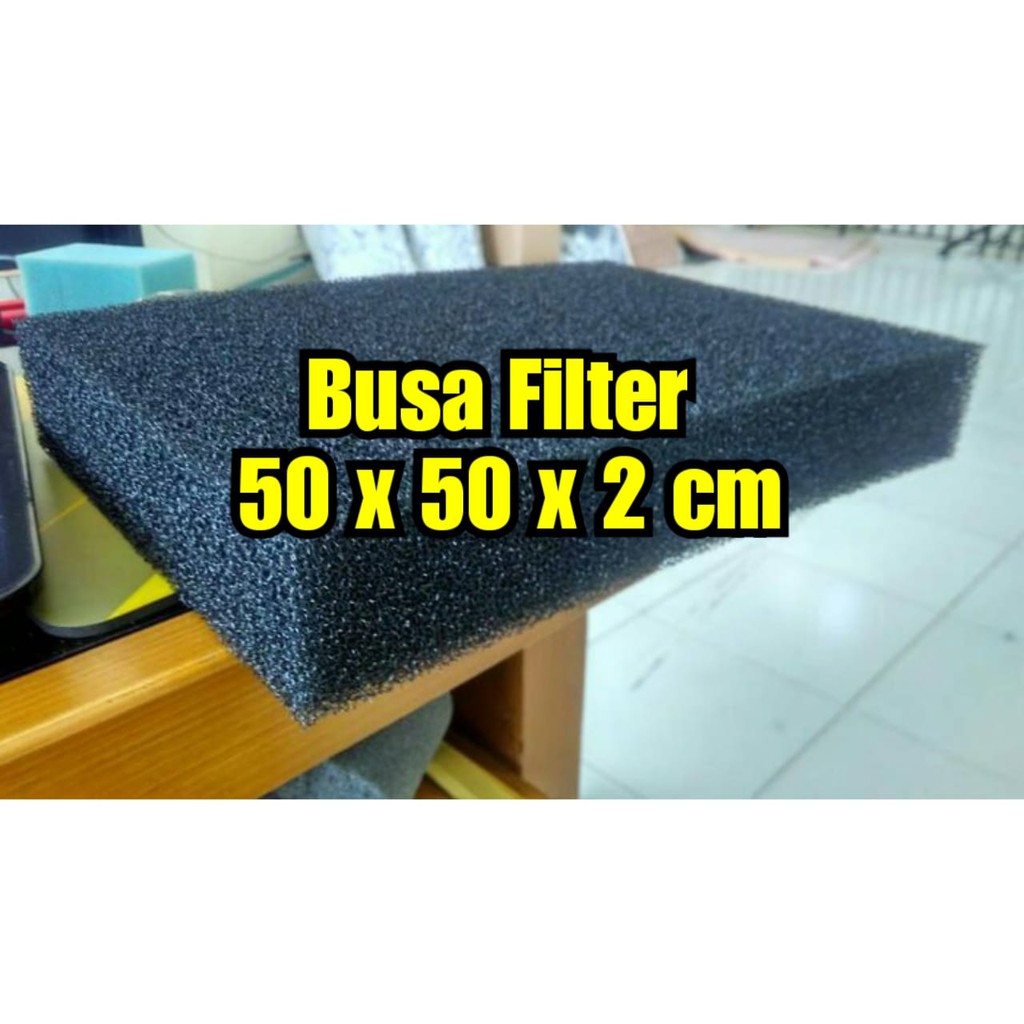 Busa Filter Kolam Ikan Koi - Busa Bio Foam 50x50x2 cm
