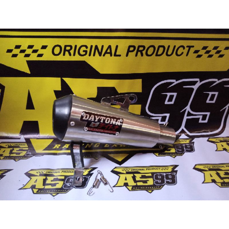 KNALPOT DAYTONA TITAN STENLIS,silinser only Vixion/xabre/R15/Byson/cbr150/CBR facelift/gsx150/