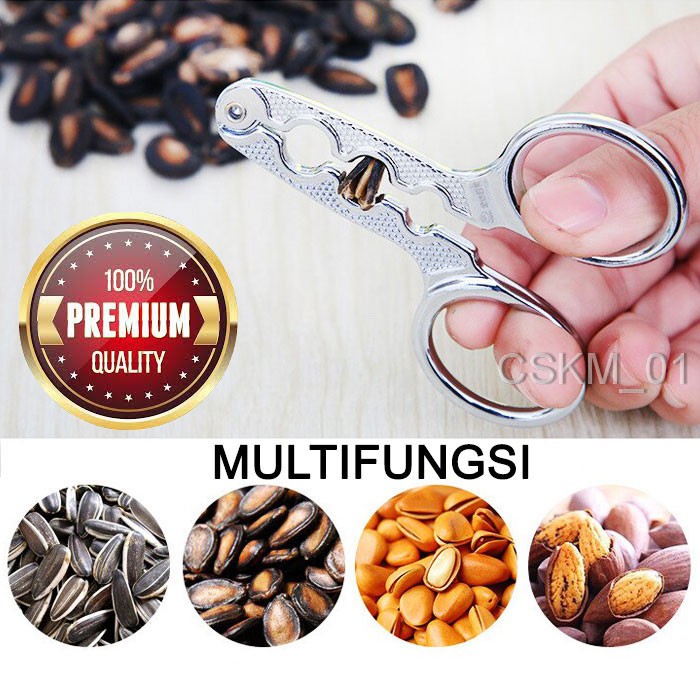 [MULTIFUNGSI] Alat Pengupas Kuaci, Gunting / Tang Penjepit Pembuka Kuaci Kwaci Buah Kacang Keras