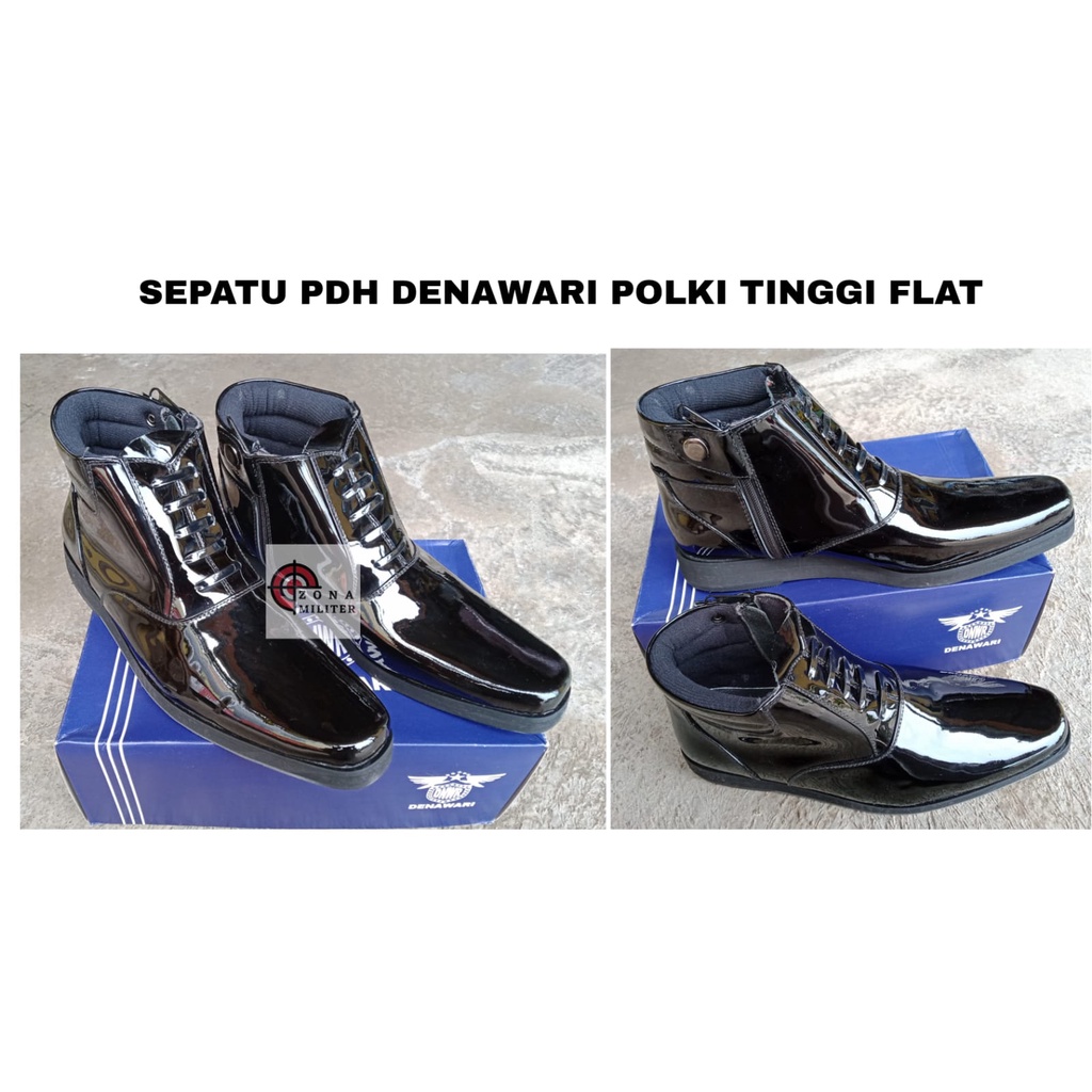 SEPATU PDH POLKI FLAT DENAWARI