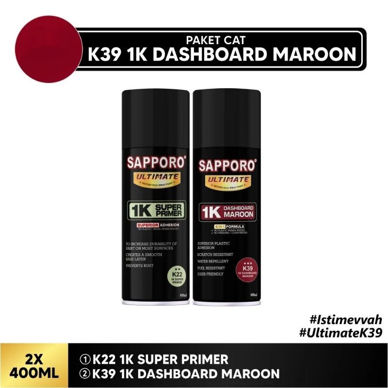 Sapporo Ultimate K39 Dashboard Maroon / paket dashboard maroon