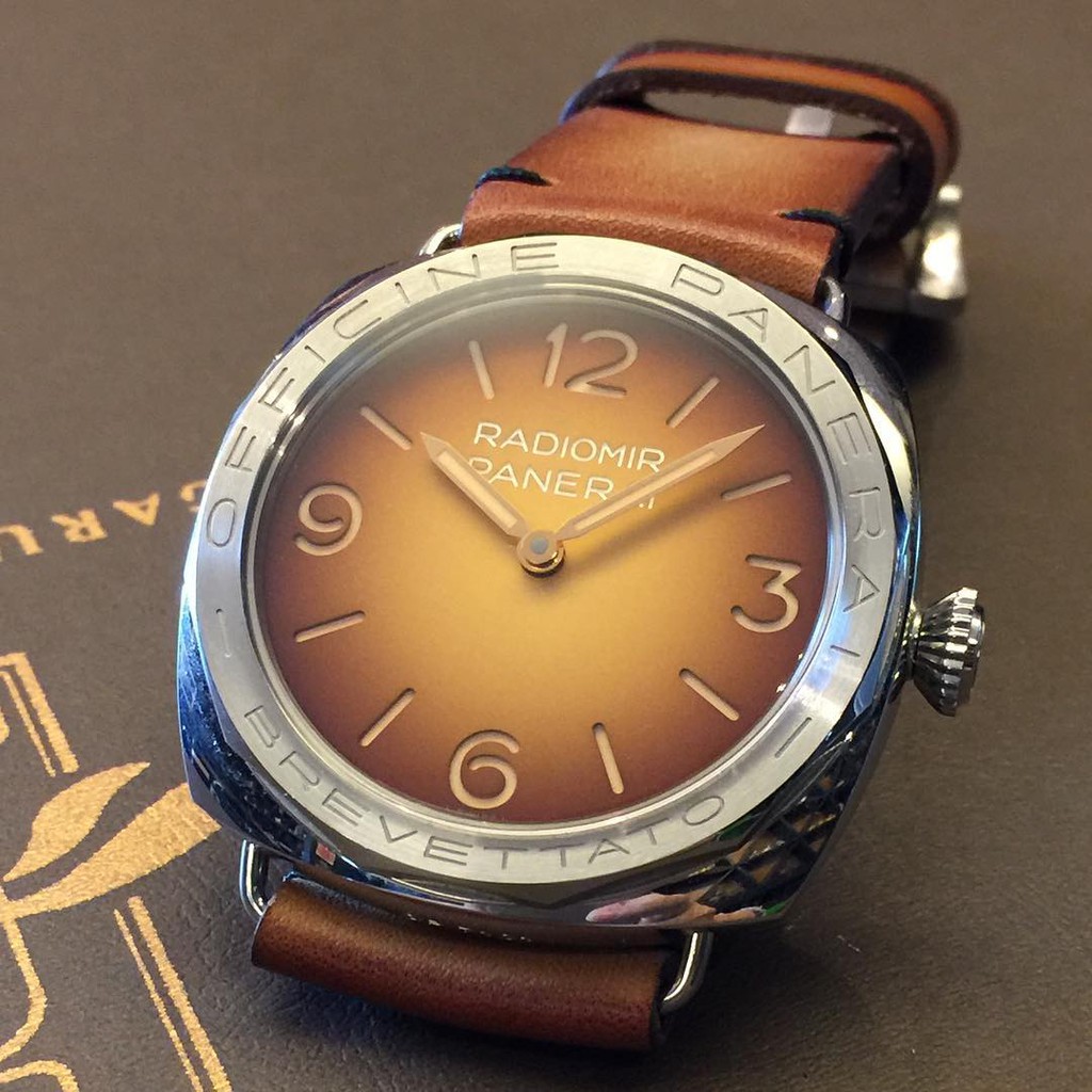 Tali Jam Kulit Gunny Straps Minim 2010 Size 24mm Untuk Jam Panerai Radiomir Composite California SLC
