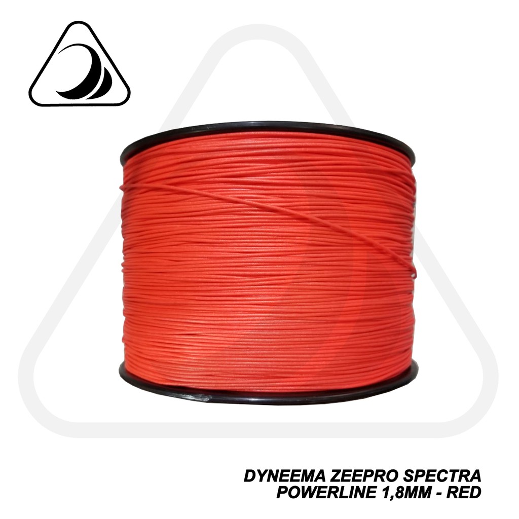Line Dyneema Zeepro Spectra Powerline Spearfishing Tali Wishbone Panah Tembak Ikan 1,8mm Red (1 M)