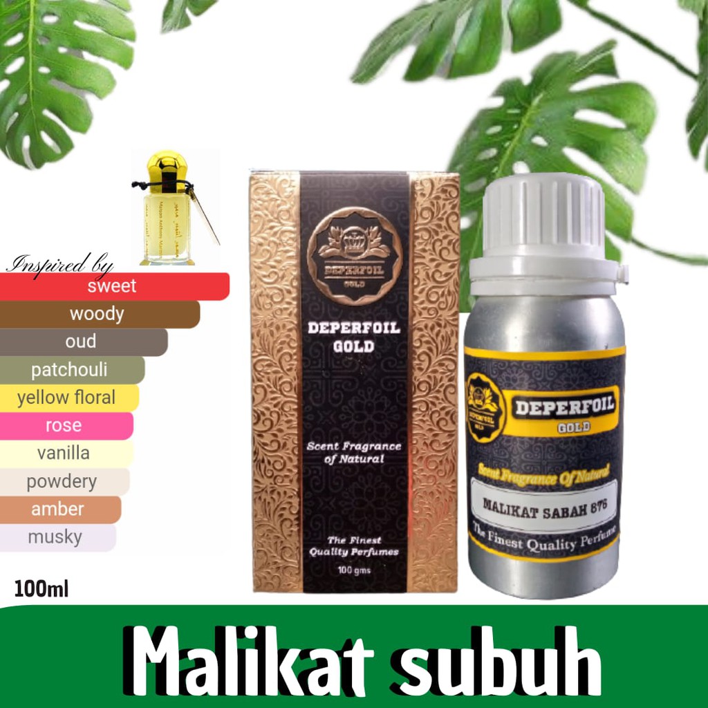 bibit parfum malikat subuh 100 ml kemasan segel by deperfoil gold original