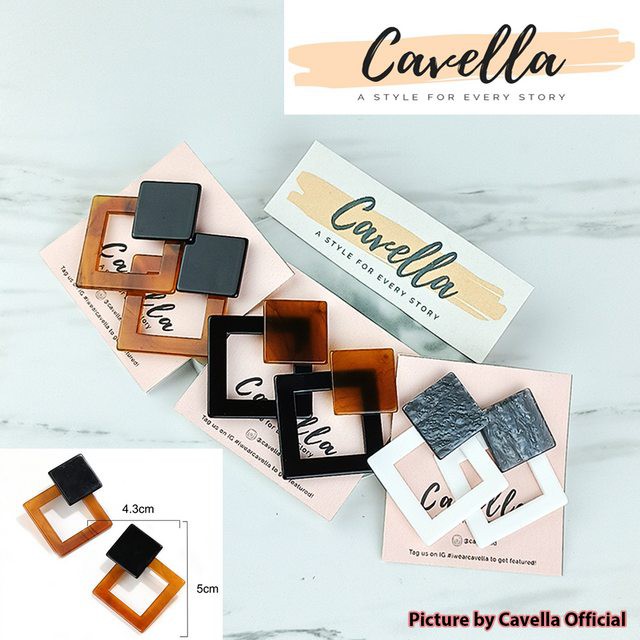 Premium Earring Anting by Cavella - Model : Jasper - ER002