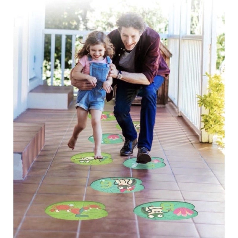 mideer sticker floor puzzle hopscoth game engklek indoor games - kado anak - hadiah anak