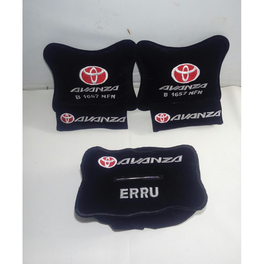 Bantal mobil Avanza TRD Sportivo aksesoris interior bantal mobil headrest mobil
