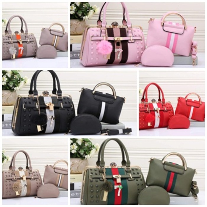 Tas Kerja Wanita / Handbag / Shoulder Bag Tas Bonia Set Import Bn9958