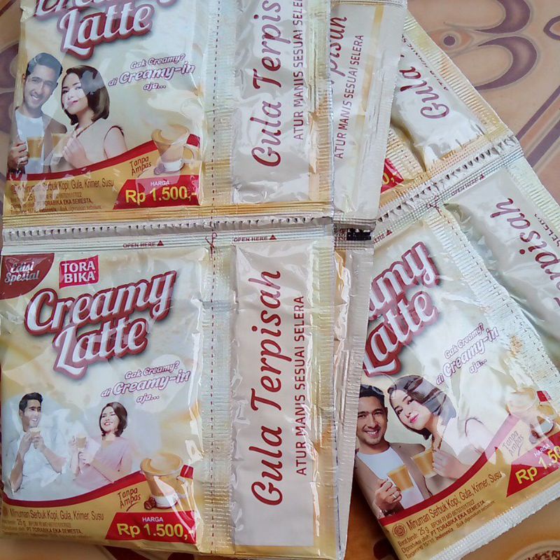 MAYORA Torabika Creamy Latte Kopi Instan Sachet 25 Gram Renceng ( ISI 5 10 )