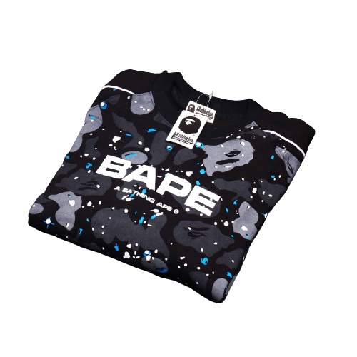 Jaket Sweater Crewneck CAMO BP GALAXY – Black Edition Fashion Trendy Casual Pria Good Brand Quality