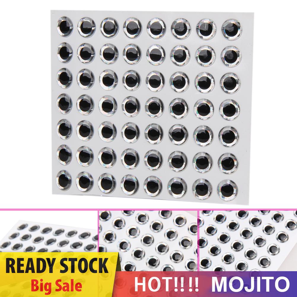 MOJITO 100pcs Fish Eyes 3D Holographic Lure Eyes Fly Tying Jigs Crafts Dolls