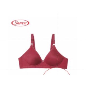 Bra BH Tanpa Kawat Super Soft Sorex 17238-42 Merah