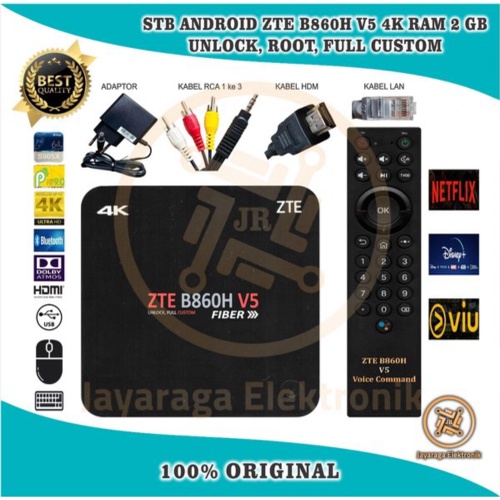 Promo STB Android ZTE B860H V5 Os 9 PIE Ram 2gb Rom 8gb - Smart TV Box Android Sudah Unlock dan Sett