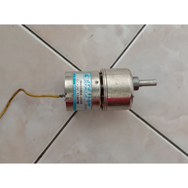 Motor Gearbox Dc Jyemaw 12V 15rpm