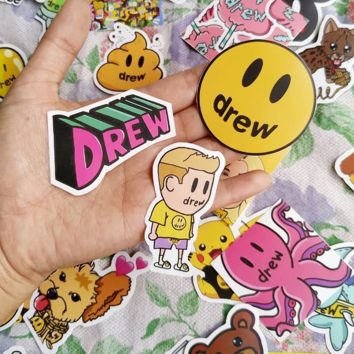 Sticker Tumblr Justin Bieber Drew House (40pcs) | Shopee Indonesia