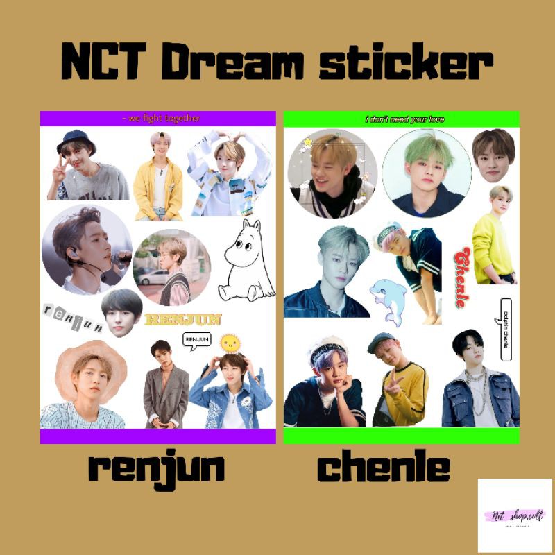 

STICKER KPOP NCT DREAM MEMBER JISUNG JAEMIN JENO RENJUN CHENLE