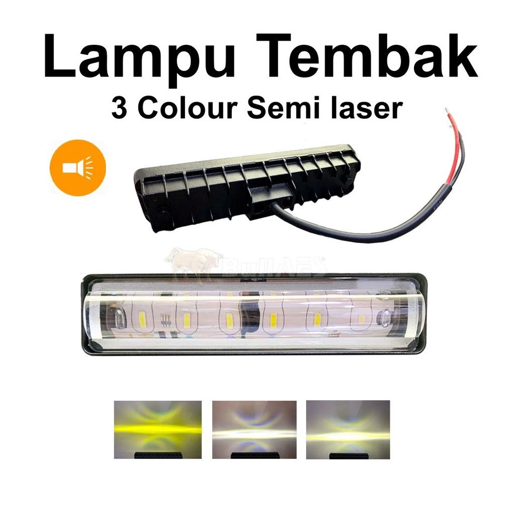 Lampu tembak semi Laser 3 Warna semi Laser 6 Led merk ICC