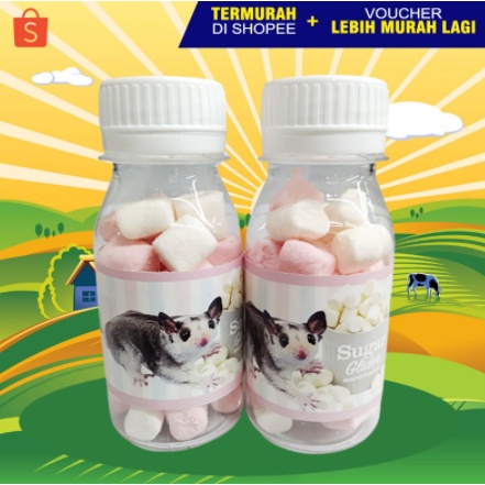 MARSHMALLOW BOTOL - Makanan Hamster Camilan Hamster Permen Hamster