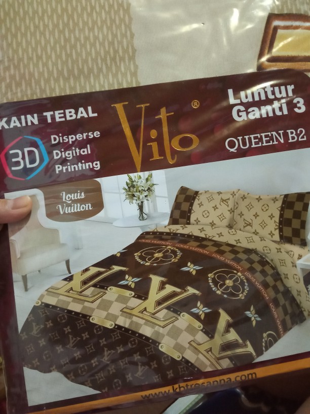 Id. Sprei 3d Queen New Vito Motif  Louis