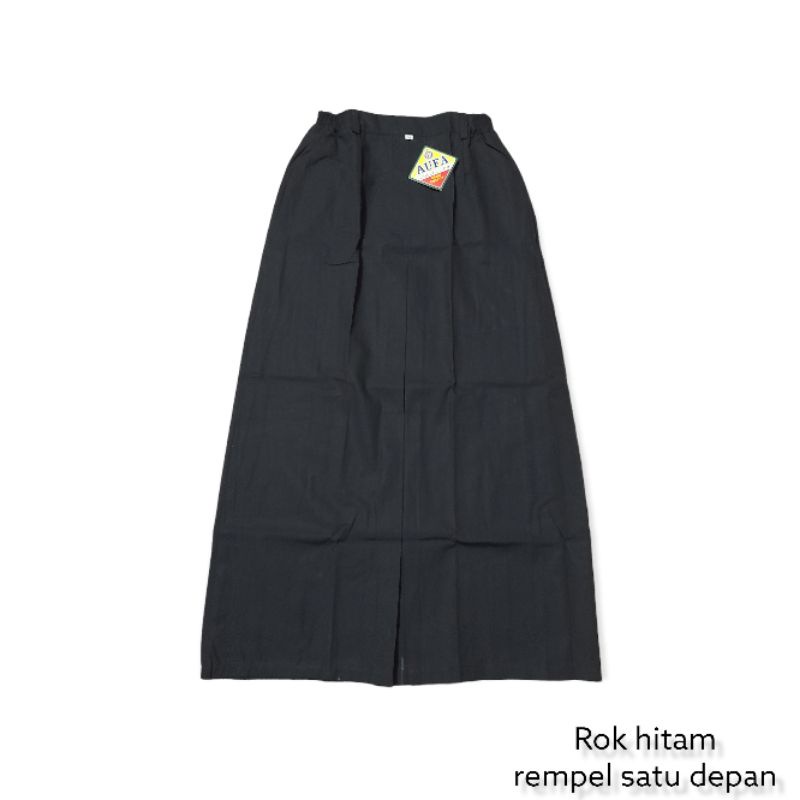 ROK Hitam panjang span belah depan satu