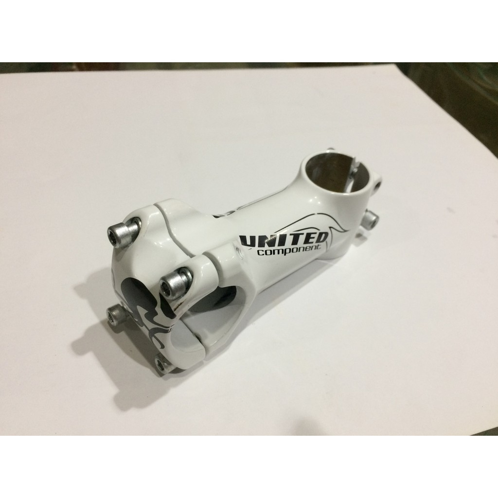 Stem / Tiang Stang Oversize Sepeda Merk United Putih