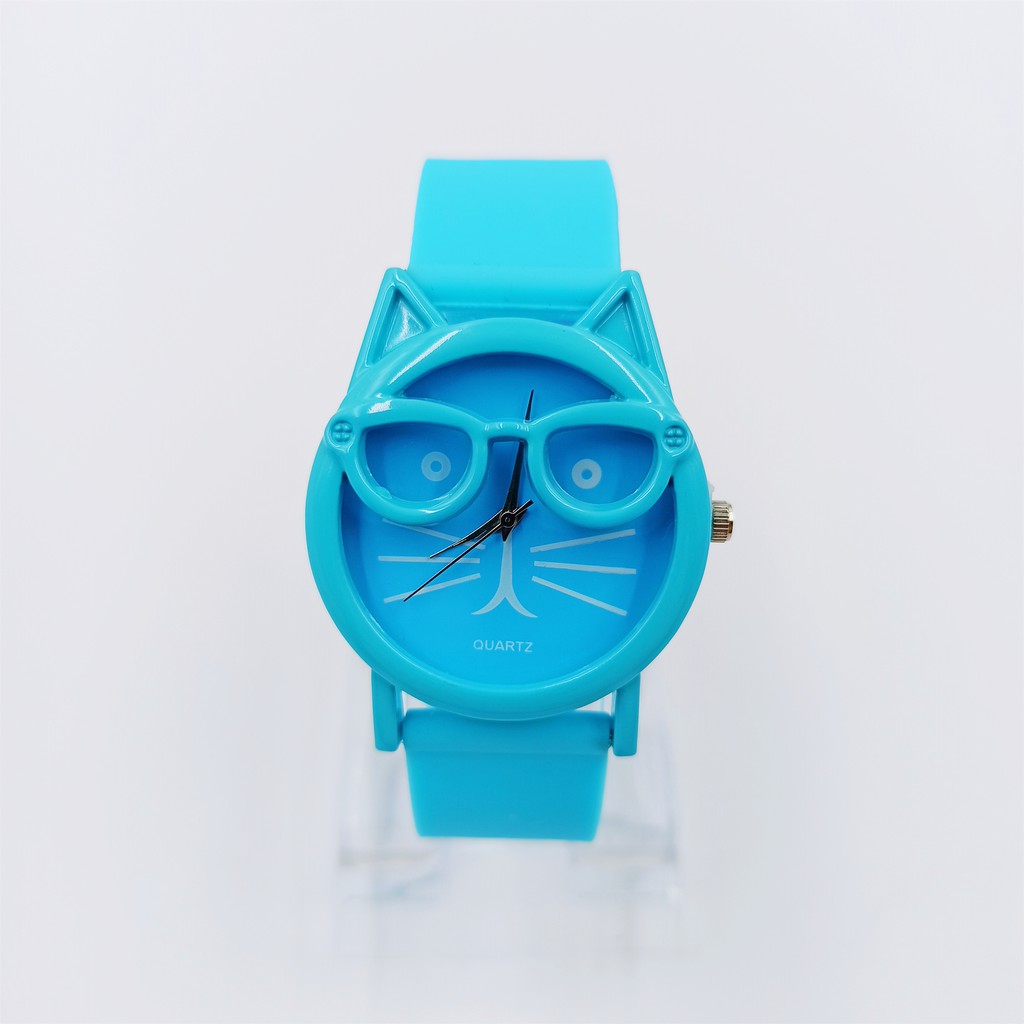 ✅[COD] Jam Tangan Kucing Jelly Angka Rubber Transparant Transparan bening Karet jam tangan murah W19