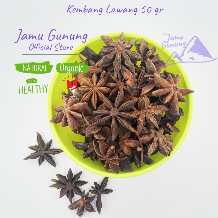 

Kembang Lawang 50gr atau Bunga Lawang (Star anise) - Grade A Harum