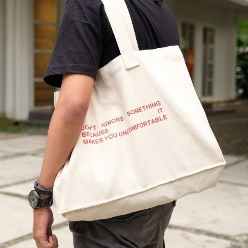 Totebag Kanvas don't ignore (crbn_cloth)