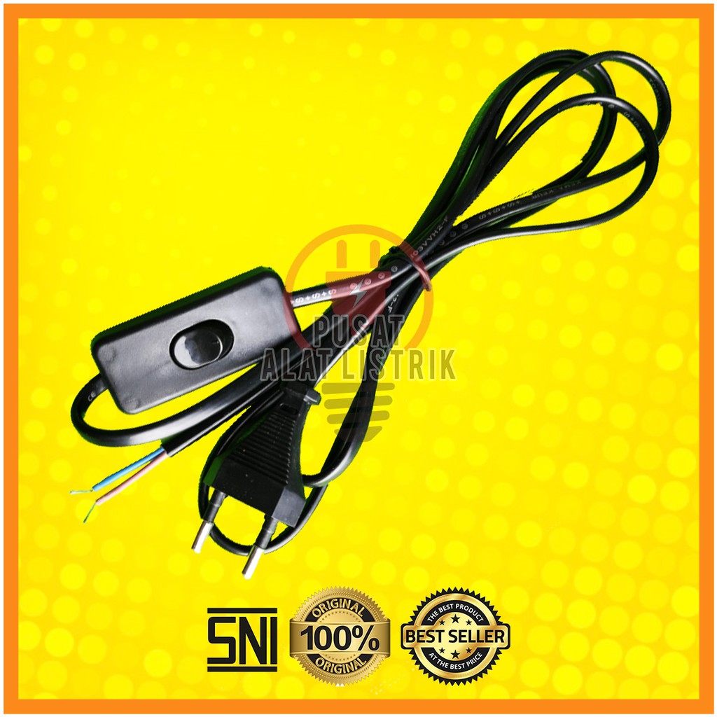 KABEL BUNTUNG SAKLAR ON OFF 1.8 M / JECK KABEL ON OFF COLOKAN KABEL POWER ON OFF