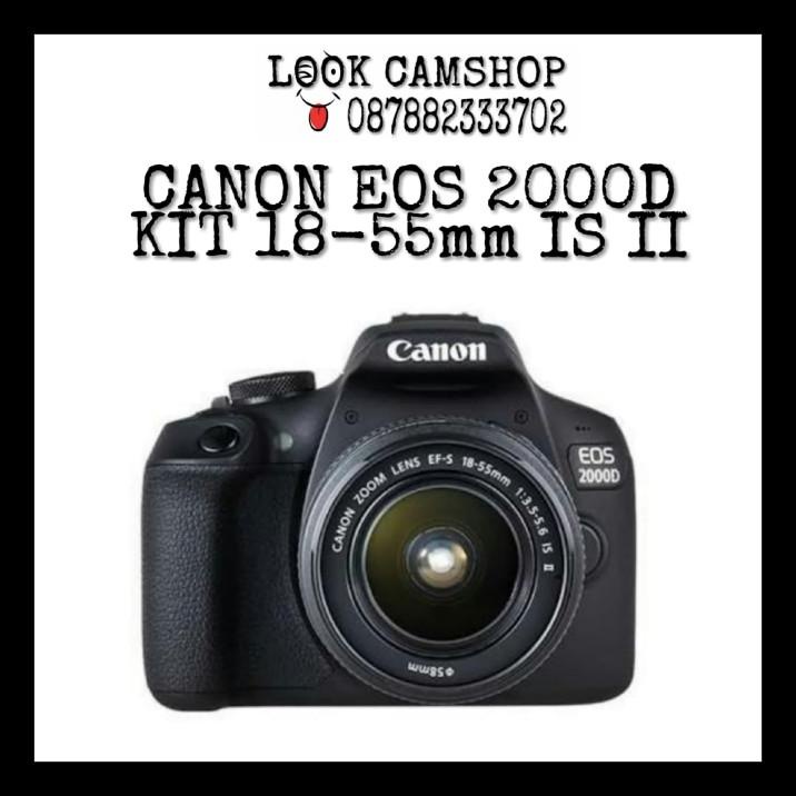 Kamera Dslr Canon Eos 2000D 2000 D Kit 18-55Mm Is Ii