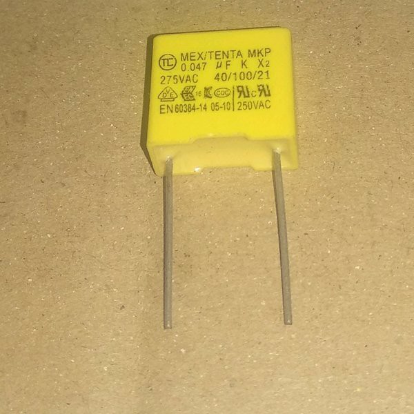 C 0.047uF 47nF 47n 275VAC 275 VAC V 275V AC X2 Kapasitor Capasitor MKP