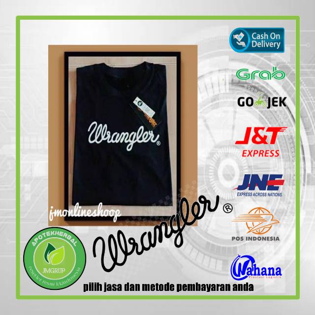 T-shirt import /Kaos wrengler hitam/Kaos wrangler original/Kaos murah/Kaos keren/Kaoslaris