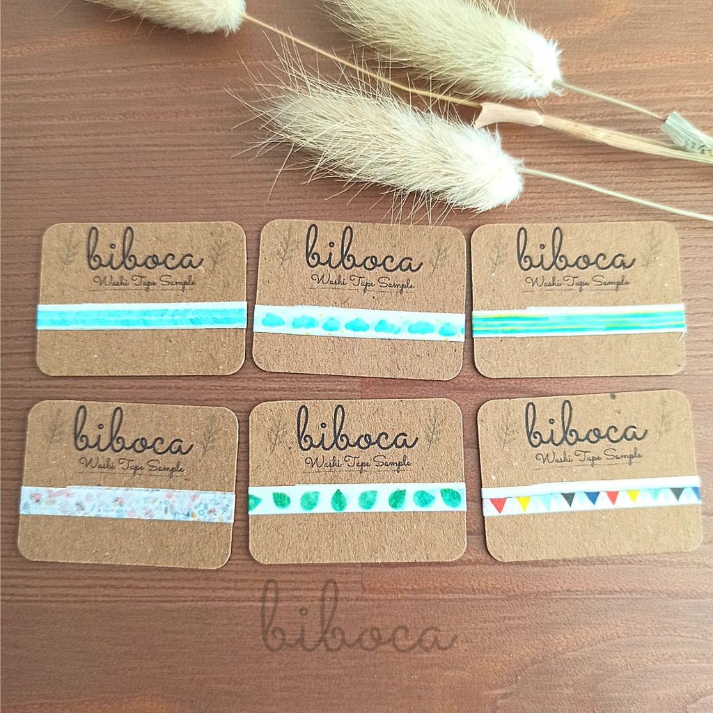 

Washi Tape Sample Selotip Bujo Journal Decorative Scrapbooking Sticker Kertas Deco boca85-90
