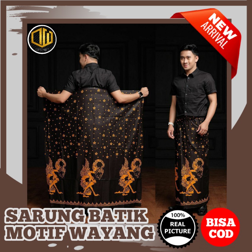 Jual Sarung Batik Motif Wayang Sarung Unik Printing Cetak Indonesia Shopee Indonesia