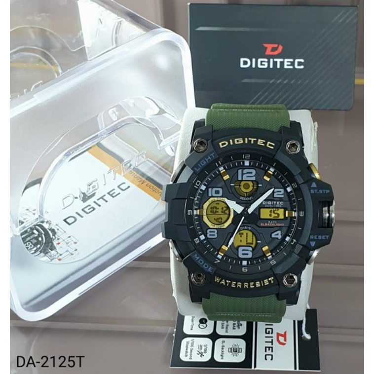 JAM TANGAN PRIA DIGITEC DG 2125 ORIGINAL DOUBLE TIME TAHAN AIR JAM PRIA OUTDOR