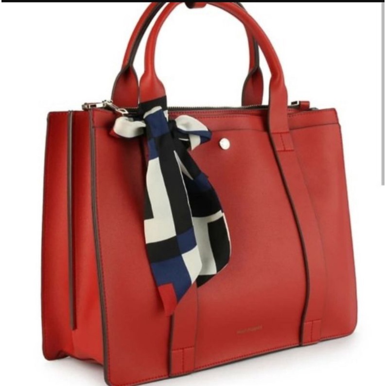 tas hush puppies Top handle warna merah original size M