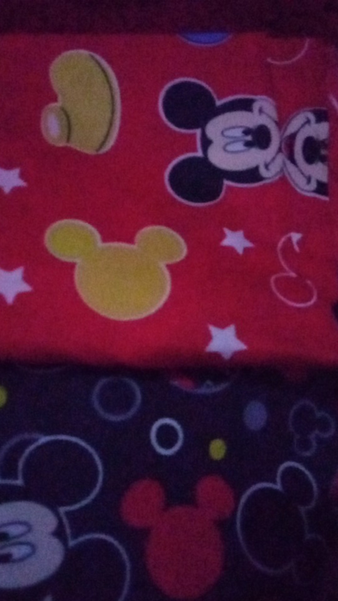 Bahan Sprei Meteran Katun Micro Motif Mickey Mouse (per 0.5m)