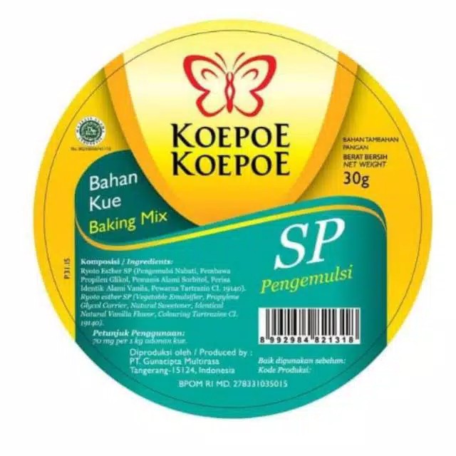 koepoe koepe sp / bahan kue SP / pengemulsi / baking mix 30 g