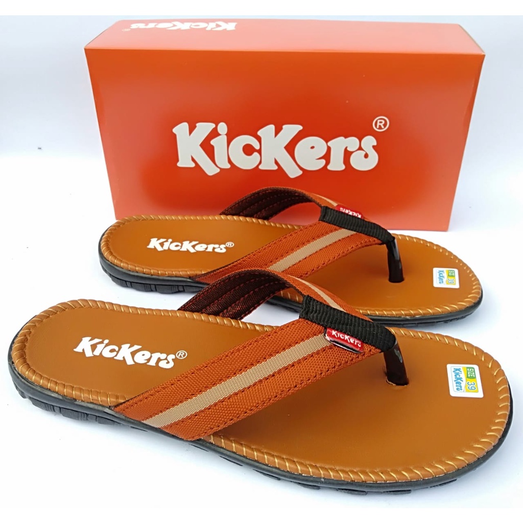 Sandal pria japit kickers sendal jepit asli original casual dewasa distro terbaru murah kekinian COD