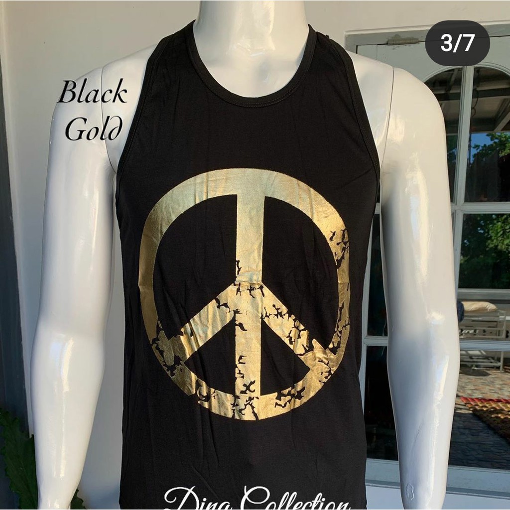 Baju Singlet Peace Kaos Oblong Bali