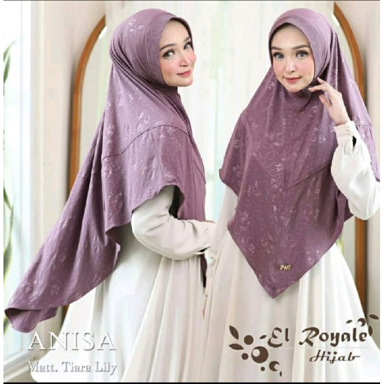 Jilbab Jumbo Ped ANISA Ori EL Royale