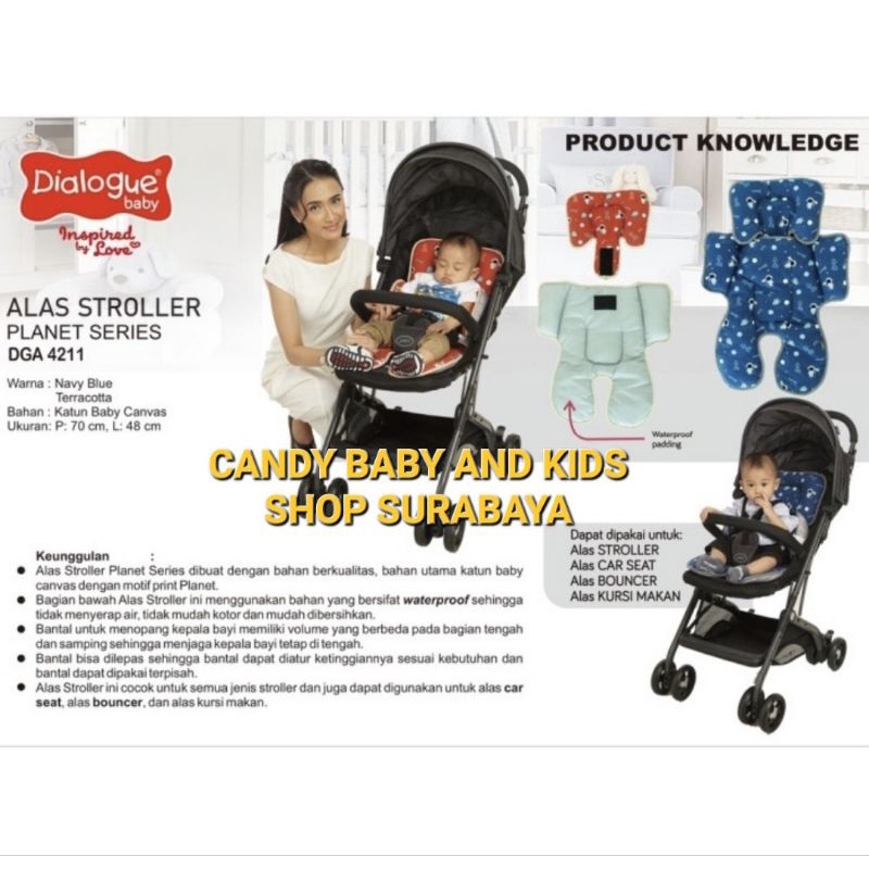 Alas Stroller Dialogue DGA 4211 Planet Series Kereta Nyaman Lembut DGA4211 Original