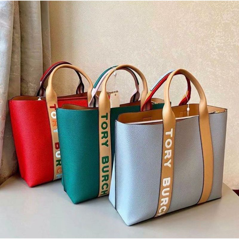 Tory Burch Perry Multi Stripe Tote