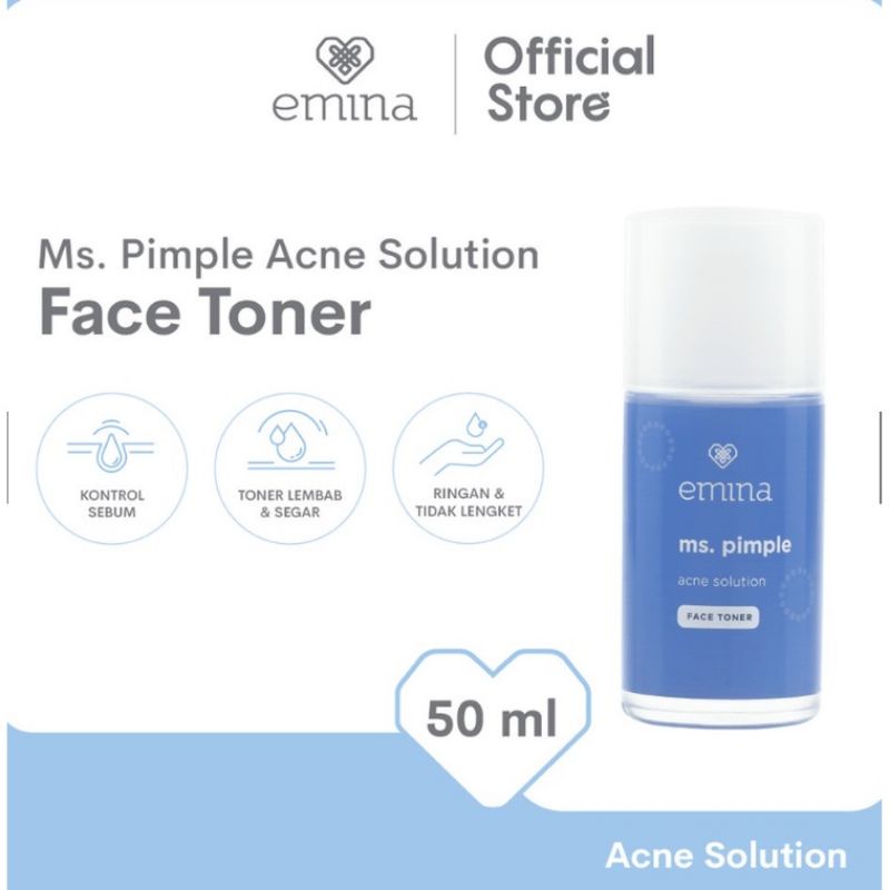 Emina Ms. Pimple acne solution face toner 50ml