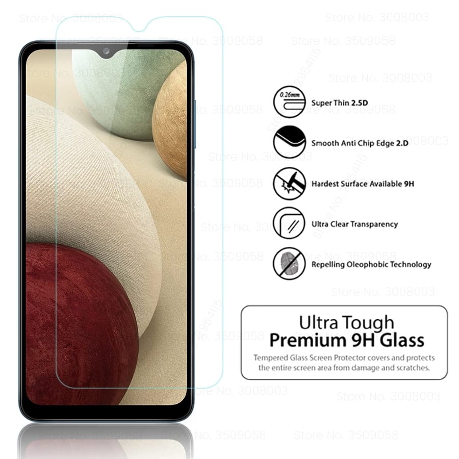 PROMO Tempered Glass Bening  SAMSUNG Galaxy A12 Full Layar Screen Guard Protector Antigores Kaca