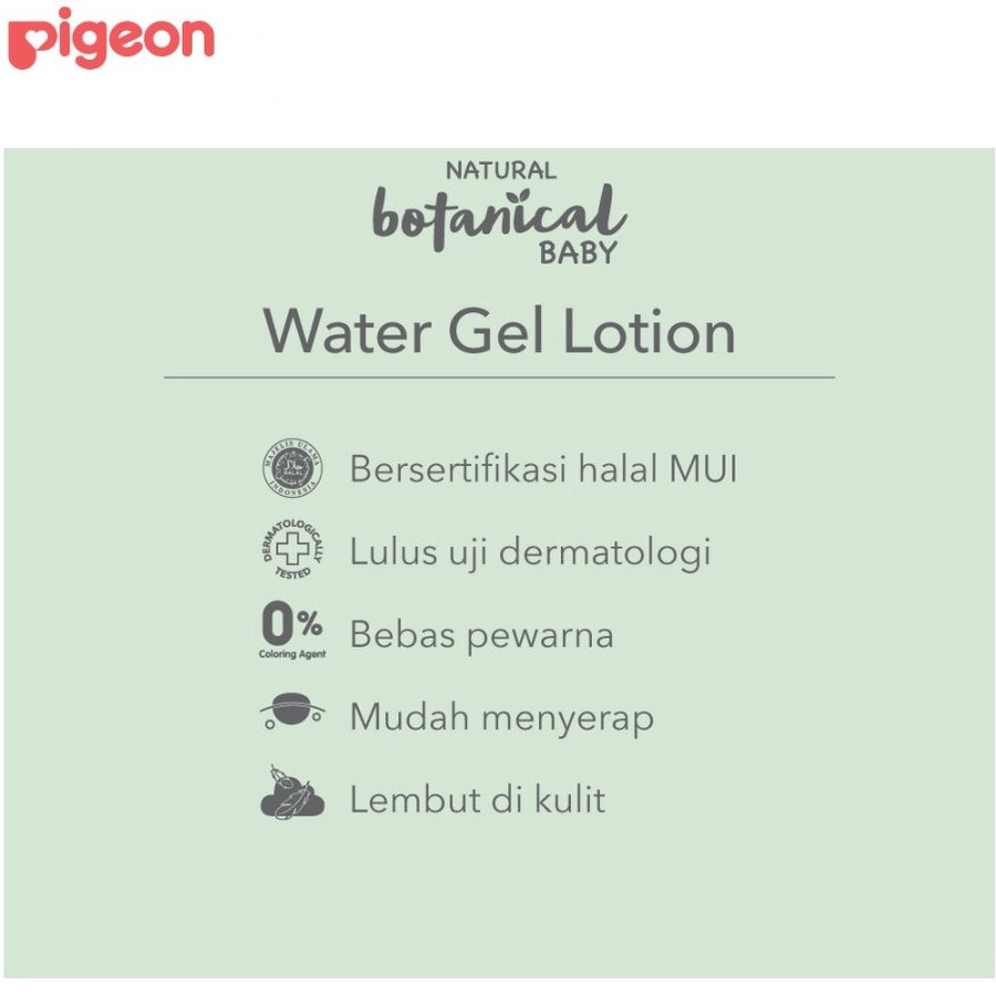 Pigeon Natural Botanical Baby Water Gel Lotion 240ml Losion Pelembab Kulit Bayi